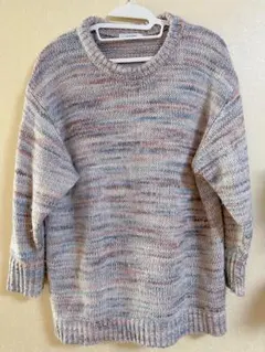 オーバーサイズ ニット セーター マルチカラー