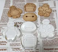 ベイマックスクッキー型　【新品・未使用】ラッピング用品10セット付き