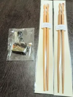 木箸と箸置きセット