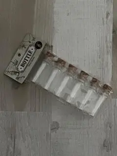 ミニボトル 6個セット ガラス製 コルクキャップ付き