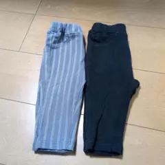 ストライプ柄ロングパンツ2色セット