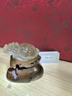 天然髪水晶 瑞獣（貔貅）彫刻印章 印材 書道具 置物 天然石 - メルカリ