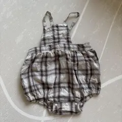 チェック柄ロンパース 80cm テータテート