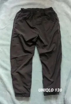 UNIQLO ストレッチウォームイージージョガーパンツ 黒 130