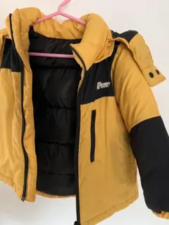 BREEZE イエロー・ブラック 中綿コート　アウター 100cm