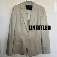 UNTITLEDウールテーラードジャケット ベージュブラウン