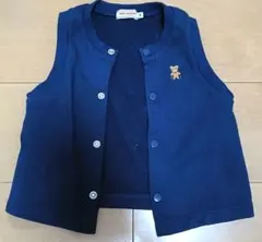 MIKI HOUSE ネイビー ベビーベスト S