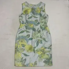 美品】Jun ashida ジュンアシダ 花柄ワンピース 7 シルク混 日本製