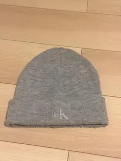 Calvin Klein グレー ニット帽 OS