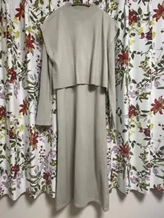 【GU】3WAYレイヤードニットワンピース