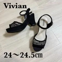 Vivian サンダル Lサイズ ブラック系のサムネイル