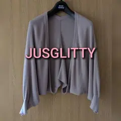 JUSGLITTY ボレロ カーディガン モカのサムネイル