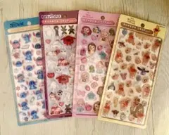 【正規品】 ディズニー ボンボンドロップシール 4枚セット