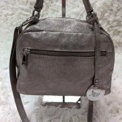 BEVINI べヴィニ　2way ショルダーバッグ　 ゴールド　イタリア製のサムネイル