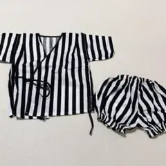 ベビー　甚平　ストライプ　夏祭り　セットアップ