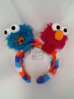 ＵＳＪ 　セサミストリート　エルモ　クッキーモンスター　カチューシャ