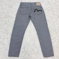 希少　EVISU デニム LOT.5500 チェック　黒カモメのサムネイル