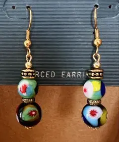 ベネチアンガラスのピアス　1