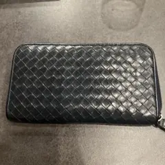 ボッテガ　ダークブルー レザー 長財布のサムネイル