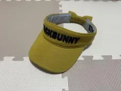 【極美品】ジャックバニー レディース サンバイザー リボン マスタードイエロー