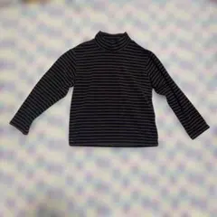 ユニクロ　リブフリースハイネック長袖　130