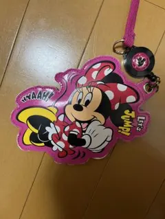 ミニーマウス パスケース ピンク