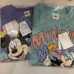 新品　しまむら　半袖Tシャツ　120 ミッキー&ミニー　2枚セット
