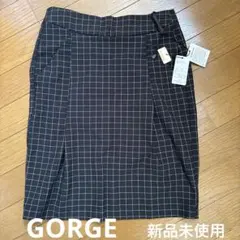 GORGE チェック柄 タイトスカート ブラック 新品 タグ有りのサムネイル