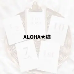 ALOHA★様 専用ページ