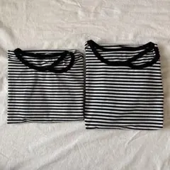 姉妹おそろい ◎ ボーダー 半袖Tシャツ 130 ＆ 150