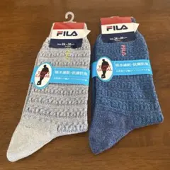 FILA 吸水速乾 抗菌防臭 ソックス 2足セット