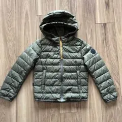Woolrich フード付きダウンコート サイズ8 130㎝程オリーブグリーン