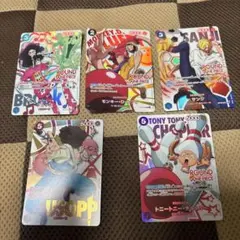 5枚セット ワンピースカード ROUND ONE PIECE ゾロ チョッパー - メルカリ