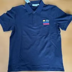 LACOSTE ポロシャツ ネイビー 刺繍ロゴ