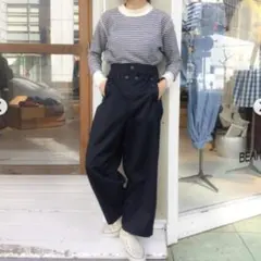 BEAMS BOY マリンパンツ　ネイビーのサムネイル