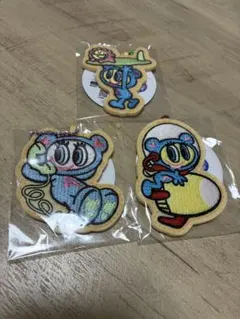 ANGEL BLUE 刺繍キーホルダー3個セット