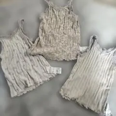 ベビー肌着 3枚セット 花柄 ストライプ