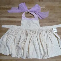 MARLMARL リボン付きエプロン 80-90cm用