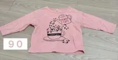 子供服　ピンク　パンダ　90 秋服　長袖　薄手長袖　薄手　Tシャツ
