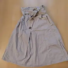 GUジーユー キッズ 140cm ロングスカート ベージュ