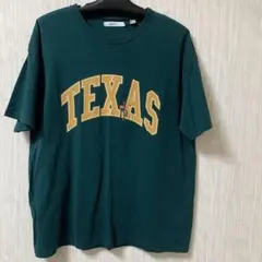 ☆値下げ☆テキサス ロゴ Tシャツ Lサイズ ダークグリーンのサムネイル