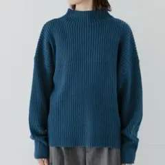 URBAN RESEARCH ⭐️ ボトルネック　リブ　ニット　プルオーバー　水色
