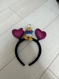 ドナルドダック ハート型カチューシャ