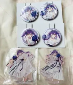 ホロライブ　一番くじ　常闇トワ　缶バッジ　オーロラアクリルスタンド