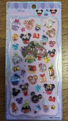 プチドロップステッカー　ディズニー　カップケーキ