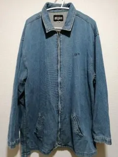 90s MAY CLUB ブルー ジップアップジャケット Lサイズ