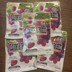 マンナンライフ ぎゅぎゅっと特濃蒟蒻畑 グミ ぶどう味 5袋セットのサムネイル