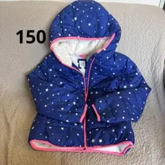 GAP KIDS ネイビー星柄ダウンコート 150cm