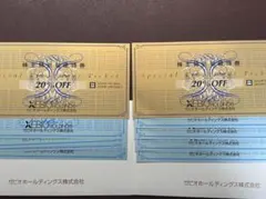 ゼビオホールディングス 20%割引2枚+10%割引８枚　セット　匿名★追跡