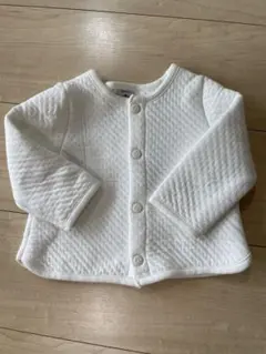 ホワイト キルティング カーディガン 12m